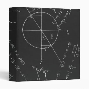 Math blackboard binder