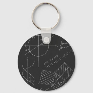 Math blackboard keychain