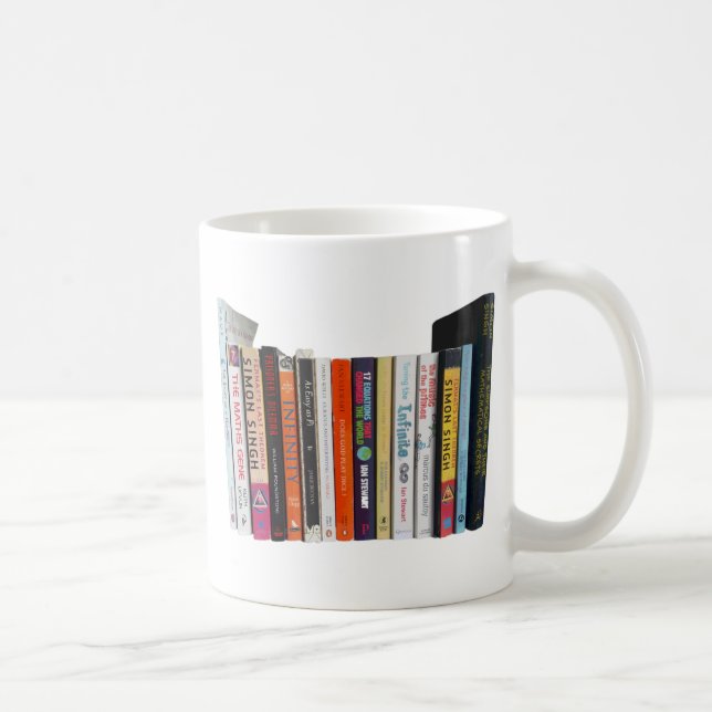 Math Bookshelf Coffee Mug (Right)