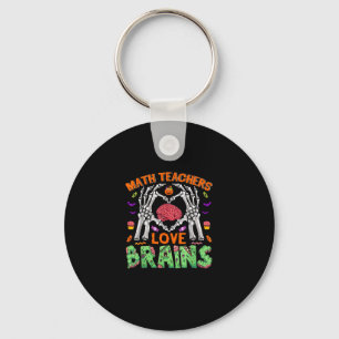 Math Brain Heart Skeleton Hand Zombie Halloween Keychain