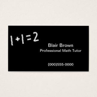 Math Tutor Business Cards - Business Card Printing | Zazzle CA