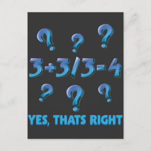 Math calculation Student education Mathematician Postcard