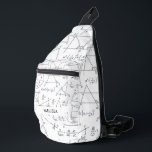 Math Calculations and Shapes Personalized Name Sling Bag<br><div class="desc">Math and statisticians design pattern sling bag for any nerd. Add a name by clicking the "Personalize" button. A perfect blend of style and functionality. Features a unique pattern background, this bag adds a pop of personality to your everyday ensemble. Whether you're running errands or exploring the city, its adjustable...</div>