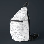 Math Calculations and Shapes Personalized Name Sling Bag<br><div class="desc">Math and statisticians design pattern sling bag for any nerd. Add a name by clicking the "Personalize" button. A perfect blend of style and functionality. Features a unique pattern background, this bag adds a pop of personality to your everyday ensemble. Whether you're running errands or exploring the city, its adjustable...</div>