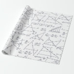 Math Calculations Illustrations School Teacher Wrapping Paper<br><div class="desc">Math calculations and equations with graphs illustrations to wow a math nerd or teacher. Perfect gift for any mathematics lover, accountant, or physicist</div>