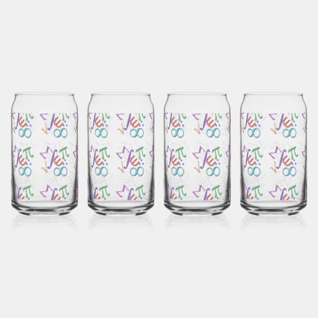 "math" can glass (Front)
