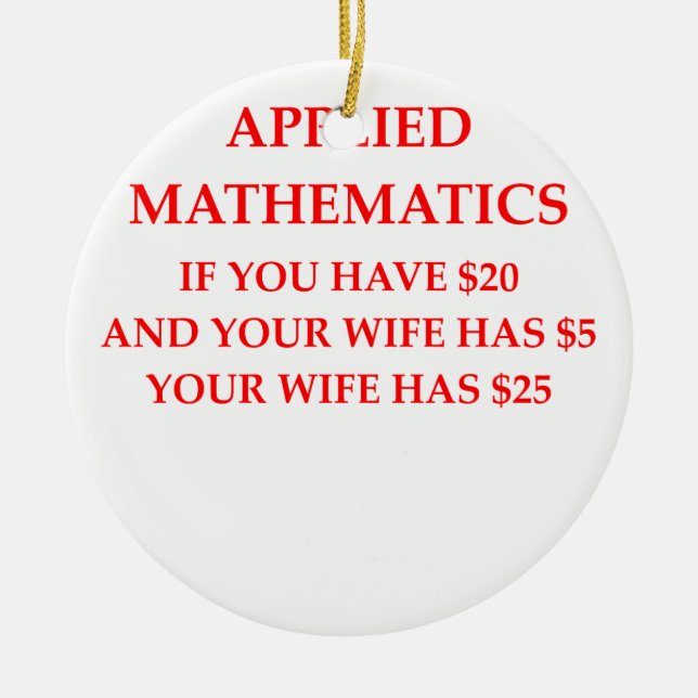 MATH CERAMIC ORNAMENT (Front)