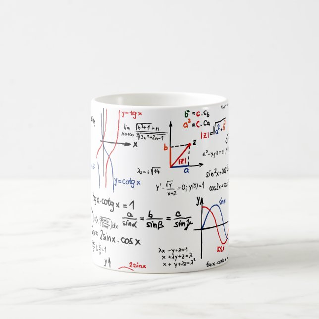 Math Cheat Sheet Mug (Center)