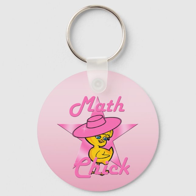Math Chick #8 Keychain (Front)