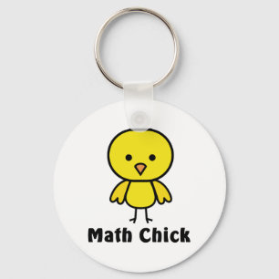 Math Chick Keychain
