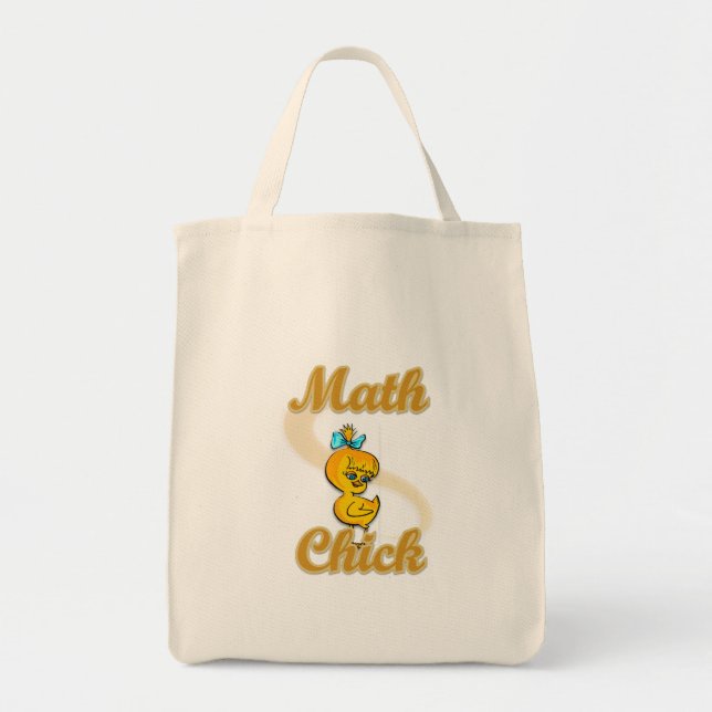 Math Chick Tote Bag (Front)