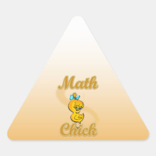 Math Chick Triangle Sticker