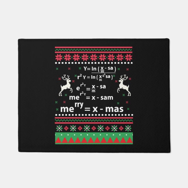 MATH CHRISTMAS DOORMAT (Front)