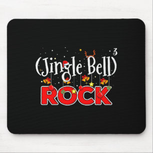 Math Christmas Jingle Bells Rock Math Funny Christ Mouse Pad