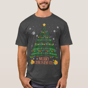 Math Christmas Tree Merry Christmath Funny For Mat T-Shirt