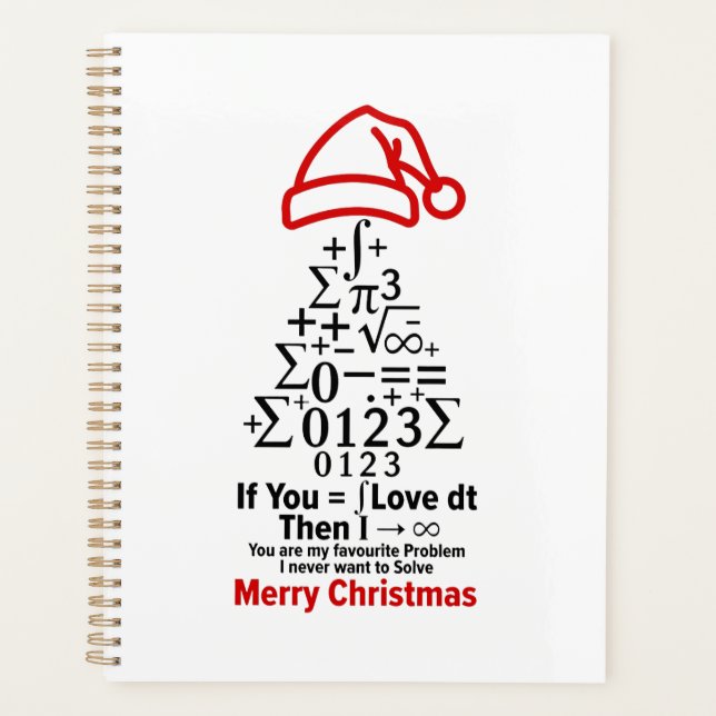 Math Christmas Tree Planner - Love Gift (Front)