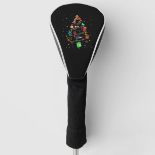 Math Christmas Tree Xmas gift Golf Head Cover