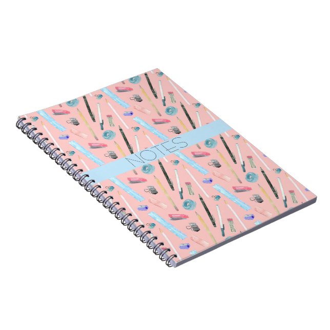 MATH CLASS BLUE AQUA PINK  NOTEBOOK (Right Side)