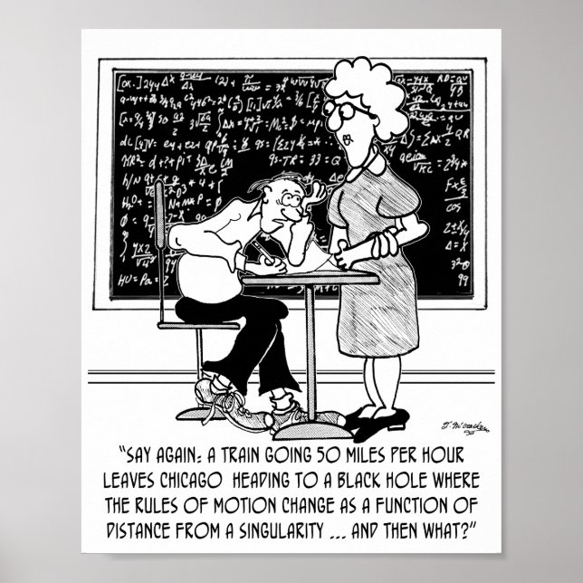 Math Class Cartoon 9478 Poster (Front)