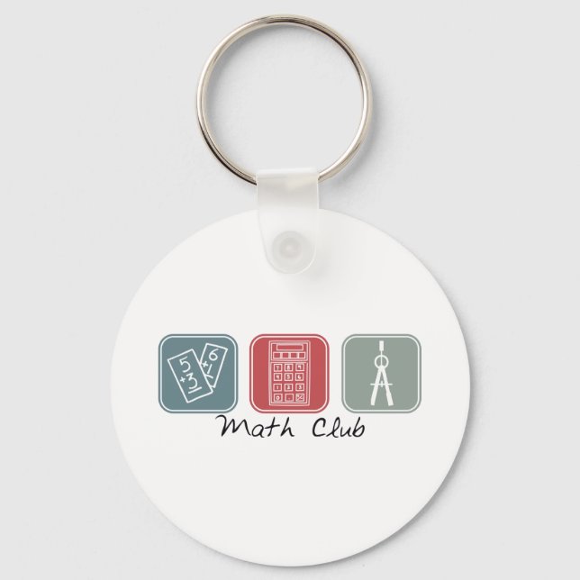 Math Club (Squares) Keychain (Front)