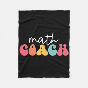 Math Coach Mathematics Math Teacher Mathematician Fleece Blanket