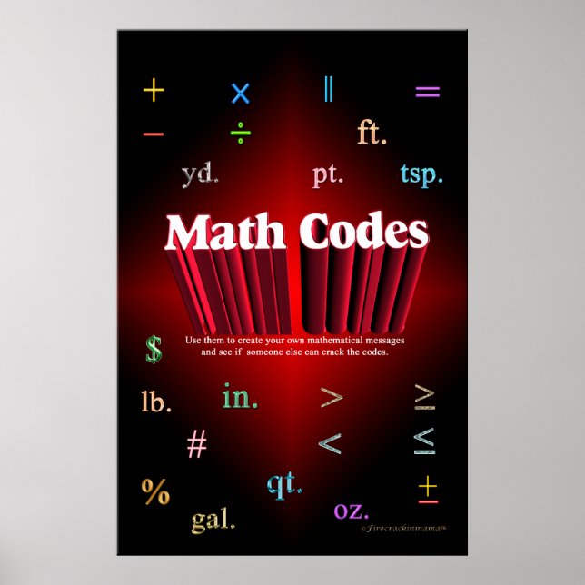 Math Codes Poster (Front)