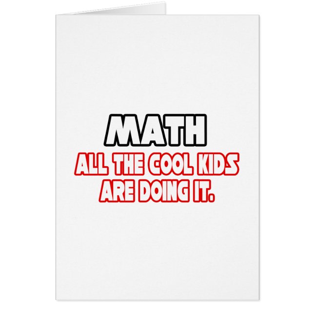 Math...Cool Kids (Front)