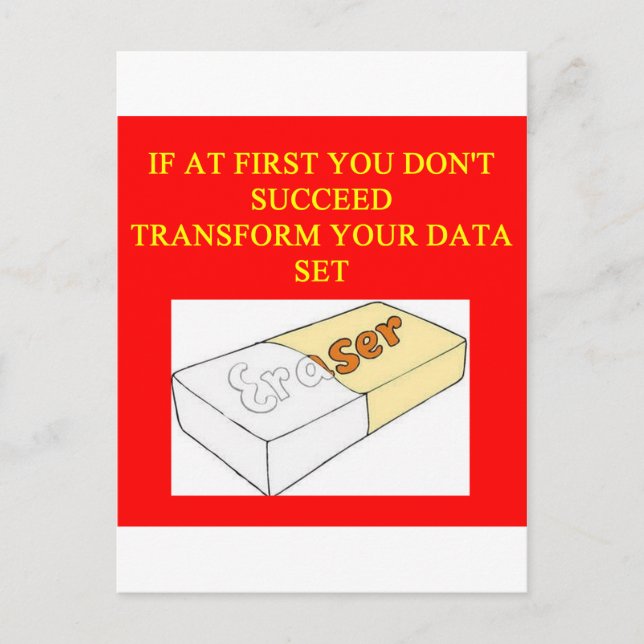 math data set postcard (Front)