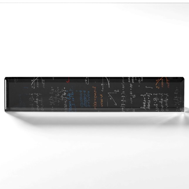 Math Desk Nameplate (Front)