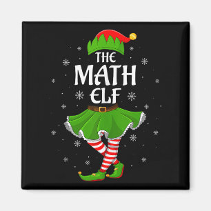 Math Elf Christmas Family Girls Women Elf Squad Xm Magnet