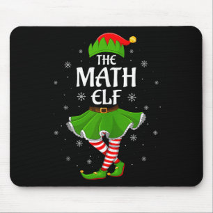 Math Elf Christmas Family Girls Women Elf Squad Xm Mouse Pad