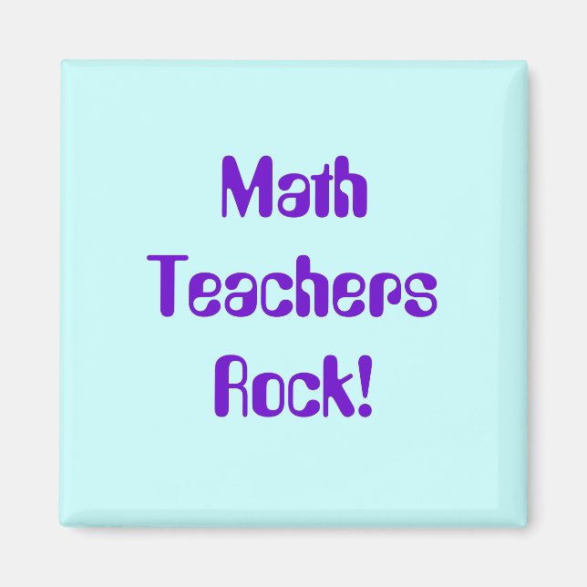 Math Enseignants Rock Magnet (Devant)