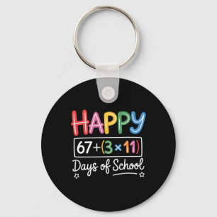 Math Equation 100th Day Teacher Happy 100 Days Of Keychain