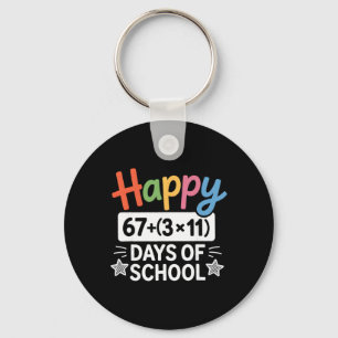 Math Equation 100th Day Teacher Happy 100 Days Of  Keychain