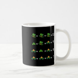 Math Equation Funny St Patricks Day Teacher 1 Coffee Mug
