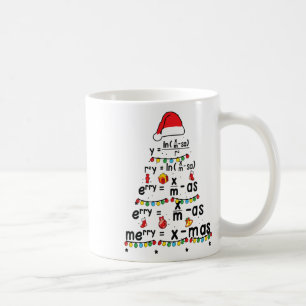 Math Equation Merry X-mas Funny Math Teacher Chris Coffee Mug