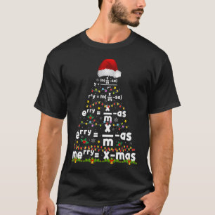 Math Equation Merry Xmas Season Teacher Christmas  T-Shirt