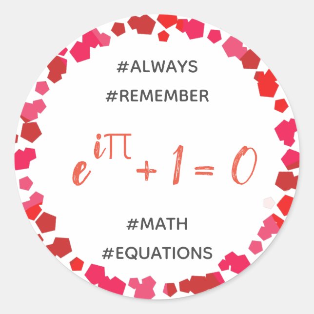 Math Equation - Teacher/Student Sticker (Front)