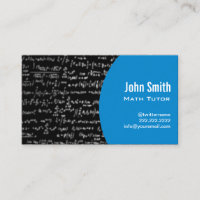 Math Equations Math Tutor Modern Blue
