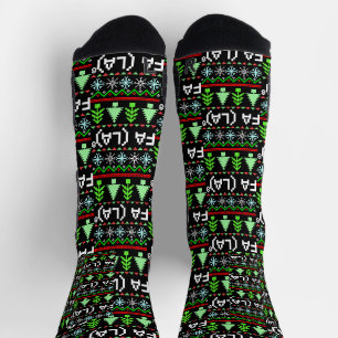 Math Fa La - Christmas Carol Ugly Sweater Style Socks