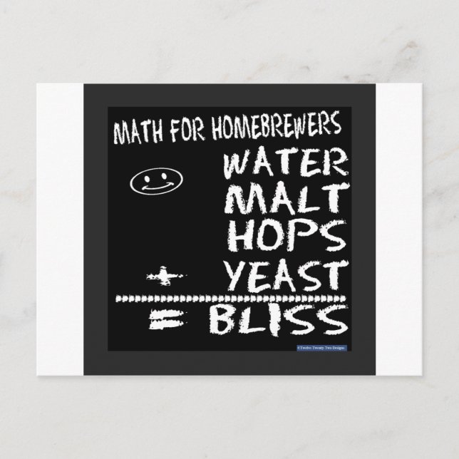 Math For Homebrewers Postcard (Front)