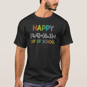 Math Formula 100 Days Of School 100th Day  Cute 1 T-Shirt