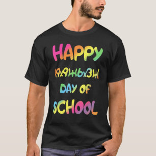 Math Formula 100 Days Of School Back To School Tea T-Shirt