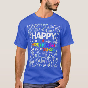 Math Formula 100 Days Of School Boys Girls Teacher T-Shirt