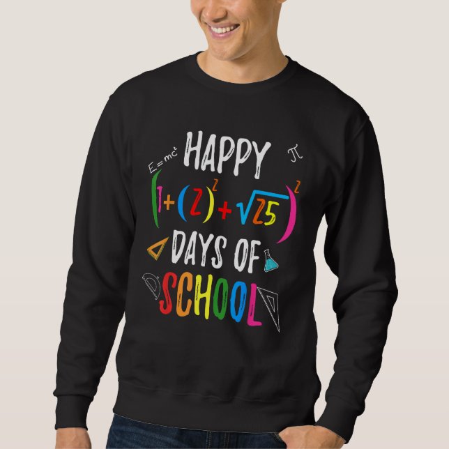 Math Formula 100 Days of School for Math Teacher S Sweatshirt (Front)