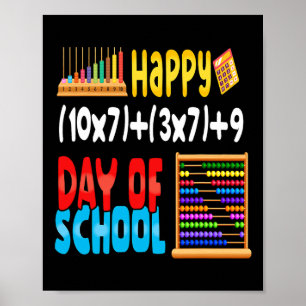 Math Formula 100 Days Of School For Teacher Studen Poster
