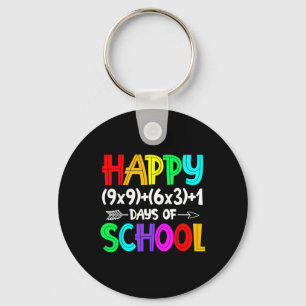 Math Formula 100 Days Of School Fun Math Teacher 1 Keychain