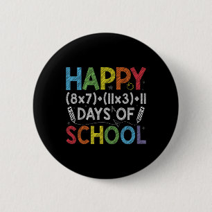Math Formula 100 Days Of School Funny Math Teacher 2 Inch Round Button