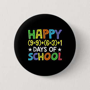 Math Formula 100 Days Of School Funny Math Teacher 2 Inch Round Button