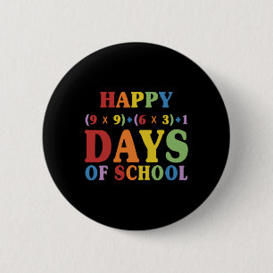 Math Formula 100 Days Of School Funny Math Teacher 2 Inch Round Button